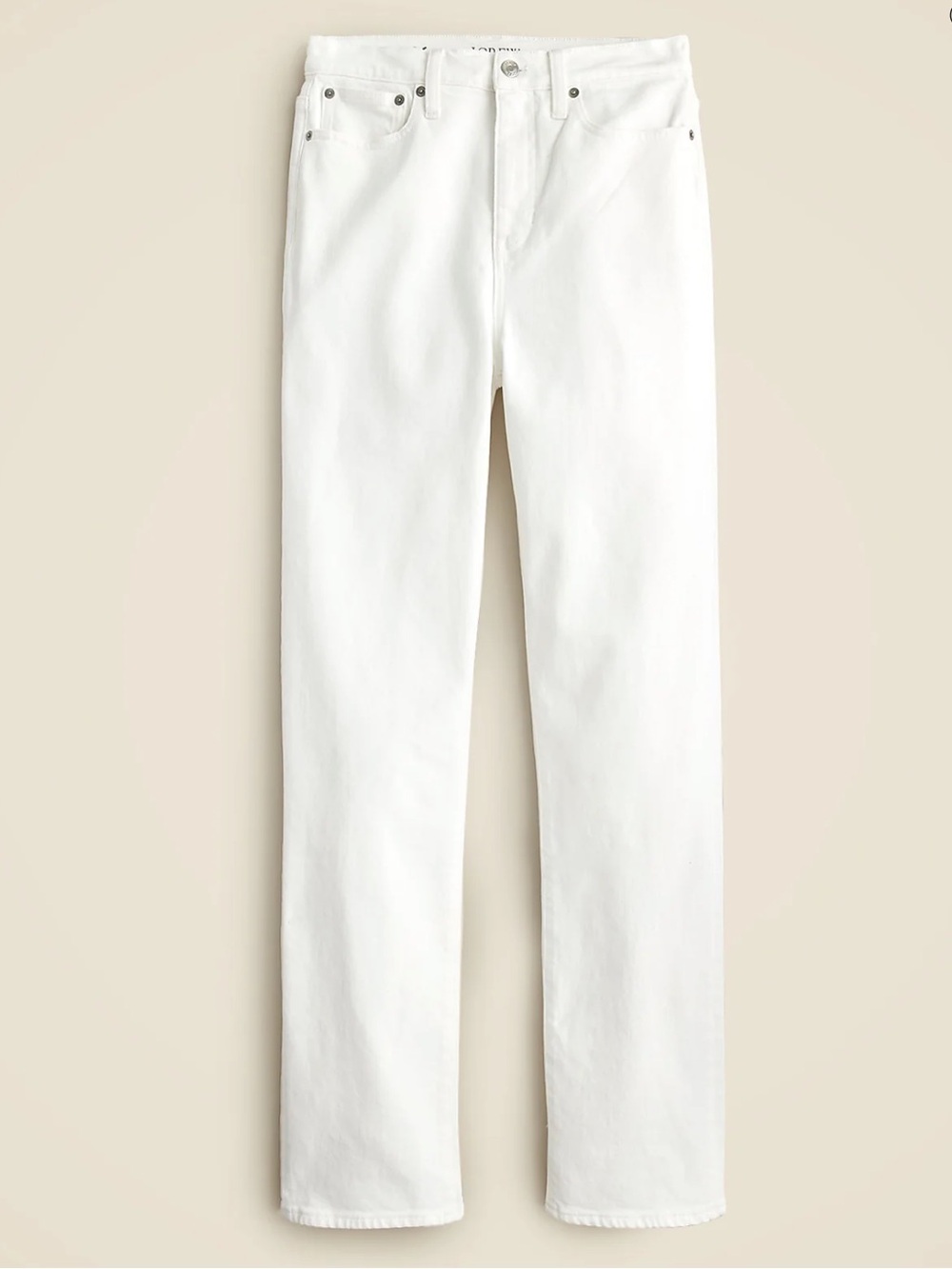J.Crew Classic Straight Jeans in white size 30